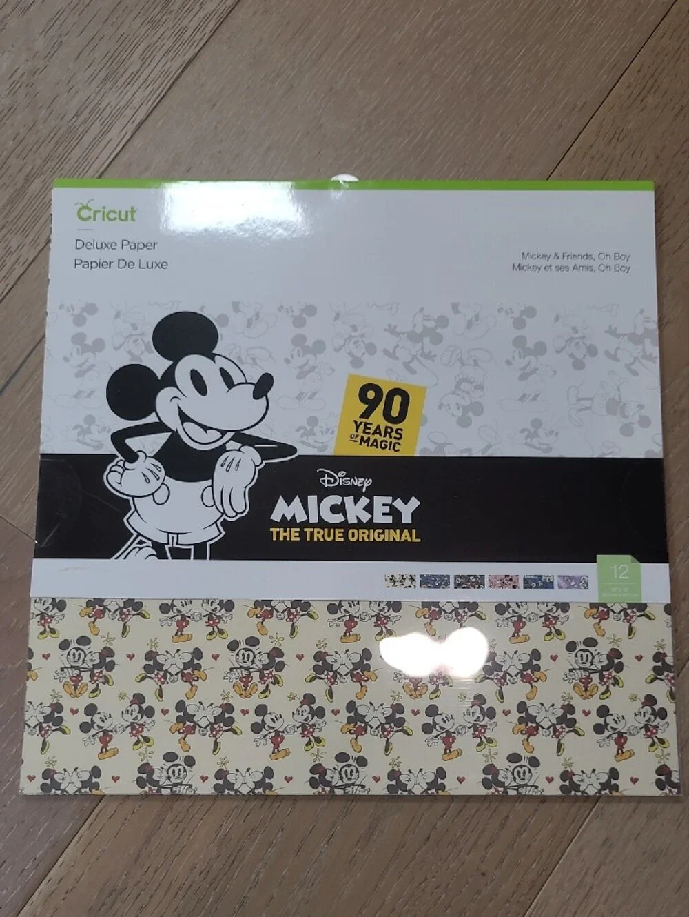 New Cricut Mickey Mouse Deluxe Paper - 12x12 Character Card Stock Heavy 3 packs